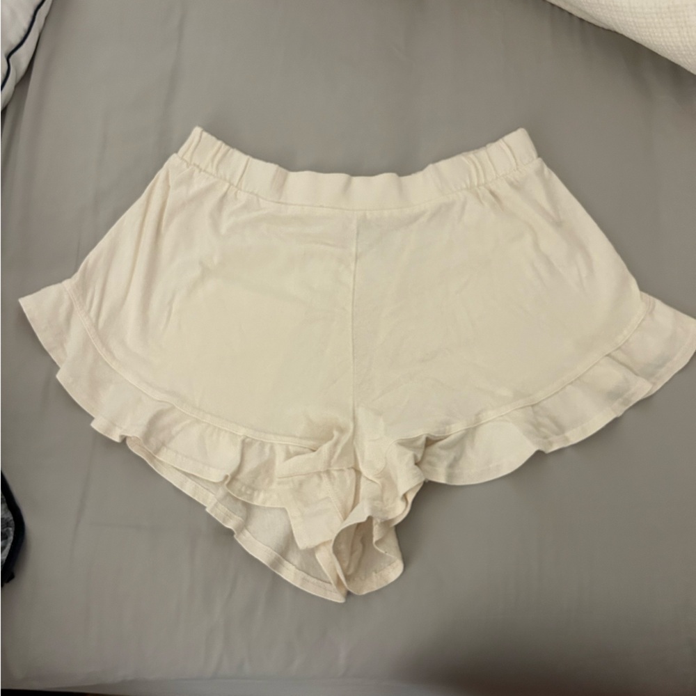 Free People Ruffle Hem Shorts